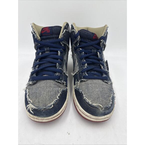 Size 10 - Reese Forbes x Nike SB Dunk High Denim - Picture 2 of 7